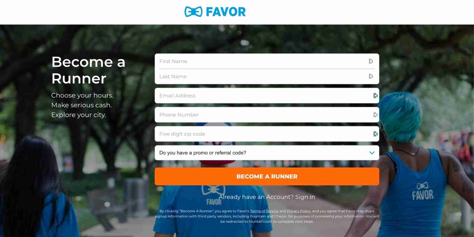 Favor Delivery Driver