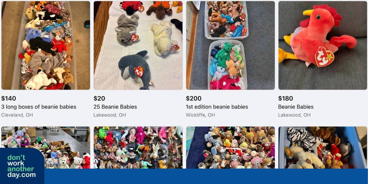 Selling Beanie Babies on Facebook Marketplace